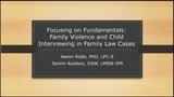 Focusing on Fundamentals: Family Violence and Child Interviewing in Family Law Cases